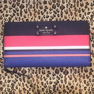 Kate spade striped wallet